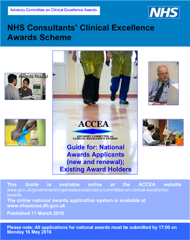 BASHH Process for Clinical Excellence Awards 2016